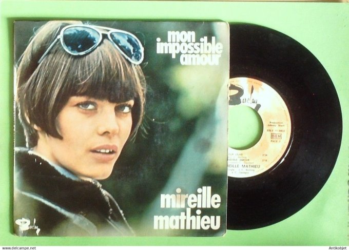 Mathieu Mireille 45T EP Mon impossible amour 1969