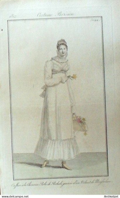 Costume Parisien 1812 # 1244 Robe perkale