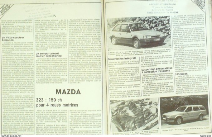 Revue Tech. Automobile 1986 n°471 Renault 21 & Nevada Citroen Visa