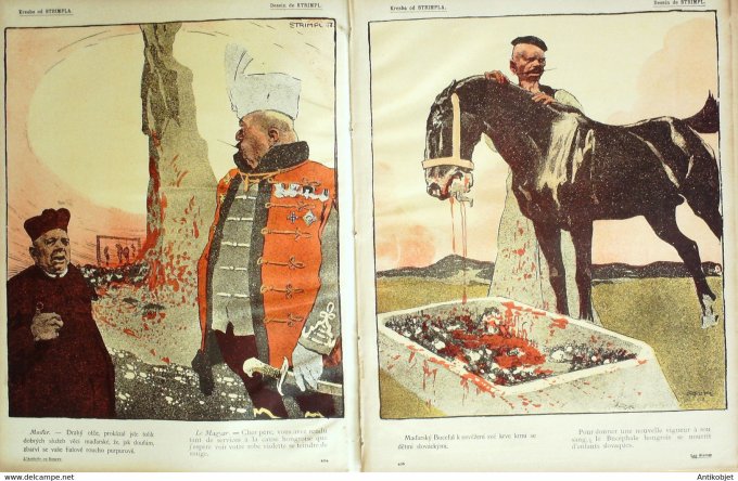 L'Assiette au beurre 1908 # 390 Les Slaves Slovane Ostoya