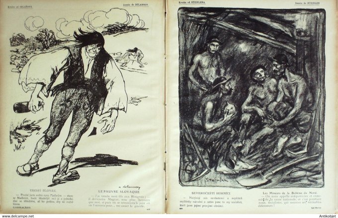 L'Assiette au beurre 1908 # 390 Les Slaves Slovane Ostoya