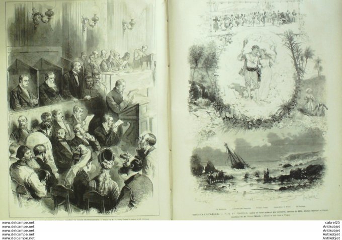 Le Monde illustré 1876 n°1023 Toulon (83) Le Trident Wambrechies (59) Russie Moscou Stroussberg Serb