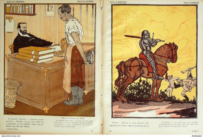 L'Assiette au beurre 1908 # 390 Les Slaves Slovane Ostoya