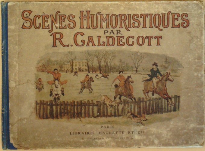 SCENES HUMORISTIQUES-Illustration GALDECOTT () 1882 inédit