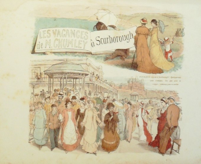 SCENES HUMORISTIQUES-Illustration GALDECOTT () 1882 inédit