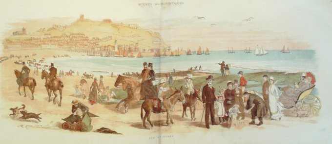 Galdecott scènes humoristiques 1882 inédit