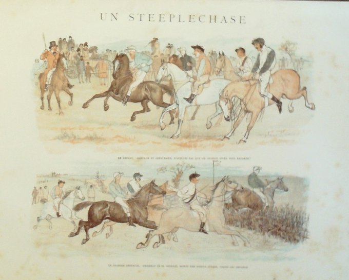 Galdecott scènes humoristiques 1882 inédit