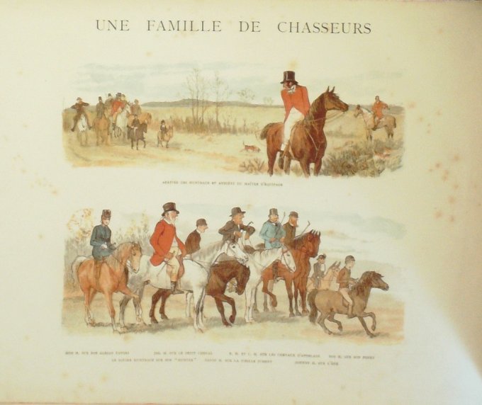 SCENES HUMORISTIQUES-Illustration GALDECOTT () 1882 inédit