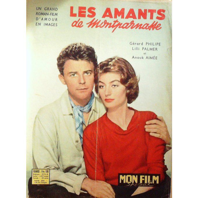 Les Amants De Montparnasse (Roman Photo) Gerard Philippe Palmer Aimee Ventura
