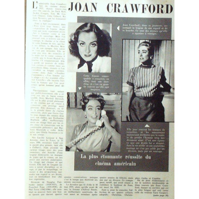 Mara Fille Sauvage (Roman Photo) Nazzari Silvana Mangano Joan Crawford