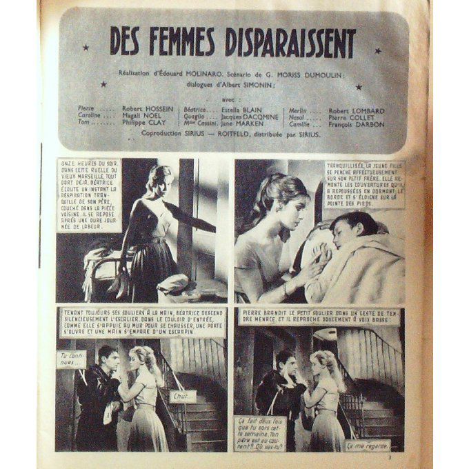 Des Femmes Disparaissent (Roman Photo) Noel Robert Hossein Clay Gary Cooper