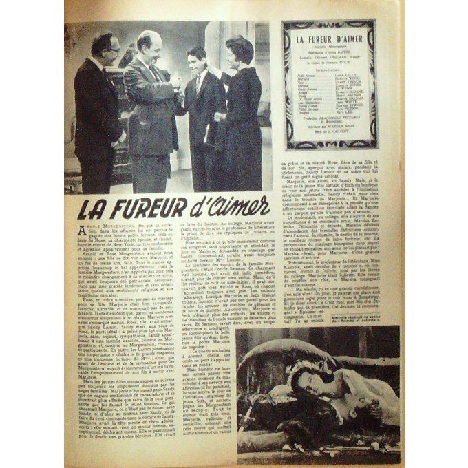 Resurrection (Roman Photo) Horst Buchholz Myriam Bru Jean Murat