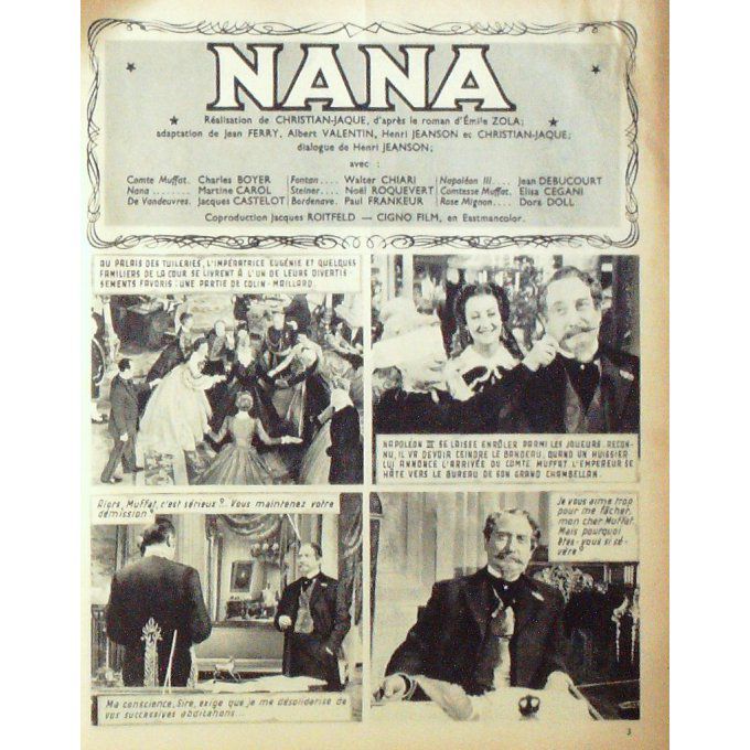 Roman photo-NANA MARTINE CAROL DORA DOLL CHARLES BOYER 1960