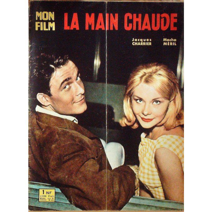 Roman photo-LA MAIN CHAUDE MACHA MERIL JACQUES CHARRIER TINO ROSSI JOAN CRAWFORD 1960