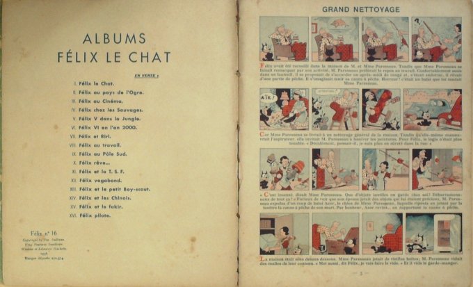 Bd FELIX le CHAT PILOTE (Hachette Sullivan Pat)-1938-Eo