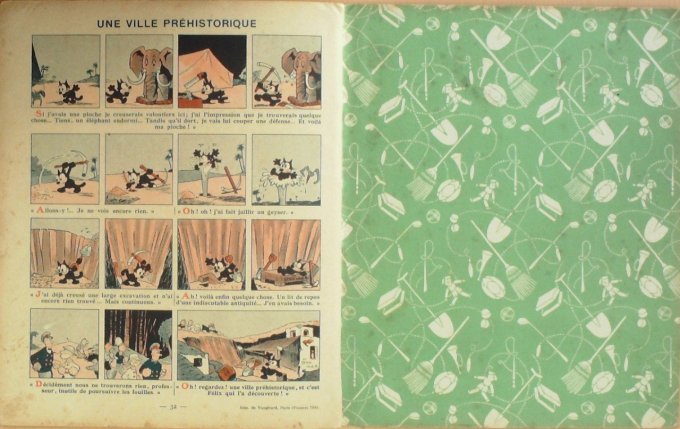 Bd FELIX le CHAT et le petit BOY-SCOUT (Hachette Sullivan Pat)-1937-Eo