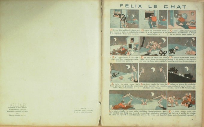 Bd FELIX le CHAT (Hachette Sullivan Pat)-1931-Eo