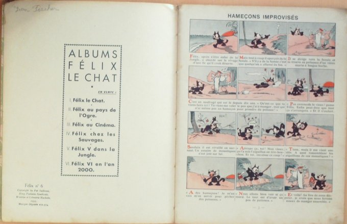 Bd FELIX le CHAT en l'AN 2000 (Hachette Sullivan Pat)-1933-Eo