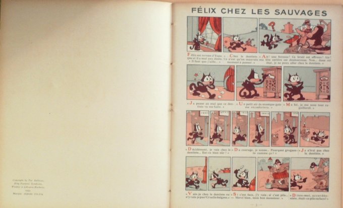 Bd FELIX le CHAT chez les SAUVAGES (Hachette Sullivan Pat)-1936-Eo