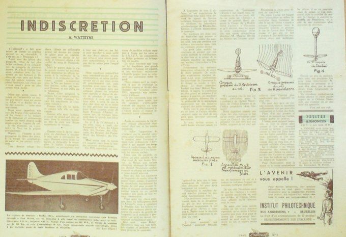 L'Aéronef 1945 # 4 rocket 18 Stinson voyager Betty 22 & Judy II