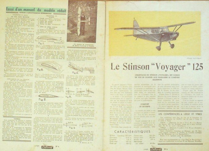 L'Aéronef 1945 # 4 rocket 18 Stinson voyager Betty 22 & Judy II