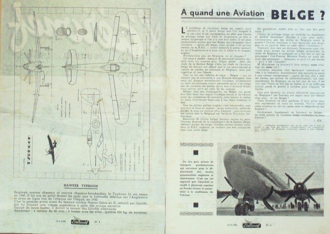 L'Aéronef 1945 # 8 Hawker Typhoon Miles M 57 Aerovan