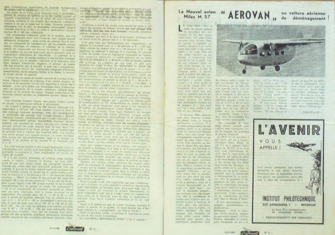 L'Aéronef 1945 # 8 Hawker Typhoon Miles M 57 Aerovan