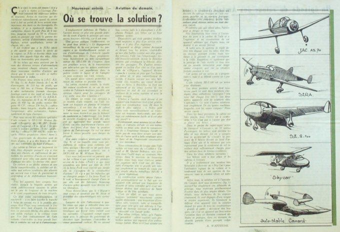 L'Aéronef 1945 # 8 Hawker Typhoon Miles M 57 Aerovan