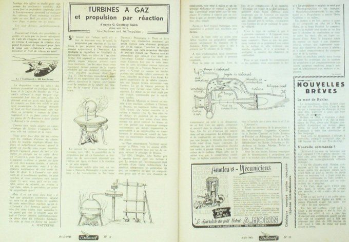 L'Aéronef 1945 # 10 hélicoptÃ¨res René Neuteleers Biplace 50cv, AW 6B