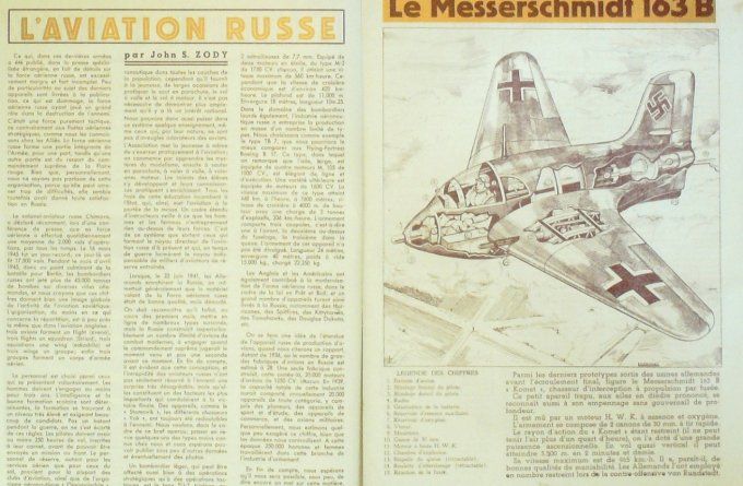 L'Aéronef 1945 # 11 Messerschmidt 163B Nagasaki Havilland Vampire