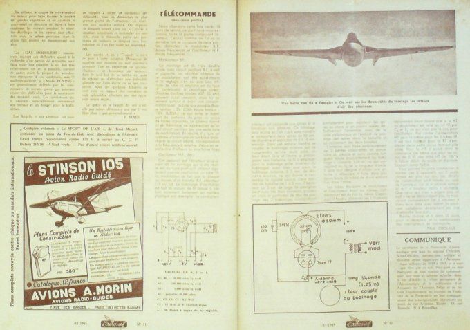 L'Aéronef 1945 # 11 Messerschmidt 163B Nagasaki Havilland Vampire
