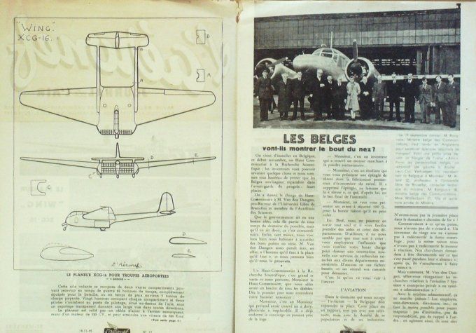 L'Aéronef 1945 # 12 Junkers 004 Wing XCG 16 Havilland Vampire