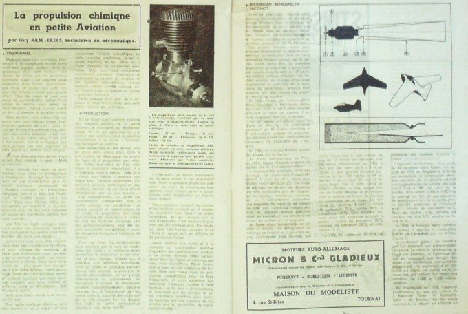 L'Aéronef 1945 # 12 Junkers 004 Wing XCG 16 Havilland Vampire