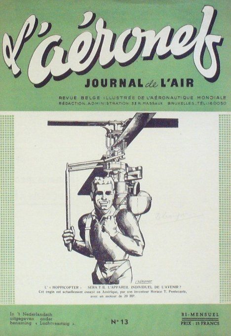 L'Aéronef 1945 # 13 hélicoptÃ¨re Bell Havilland Dove