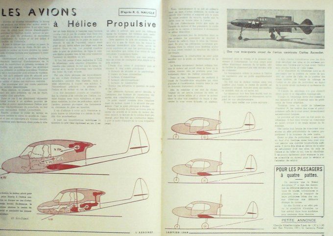 Aéronef 1946 # 16 Curtiss Ascender hydravion GR2