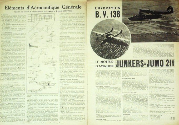 L'aviation illustrée 1941 # 89 Bruno Mussolini hydravion BV 138 Canard AW6B