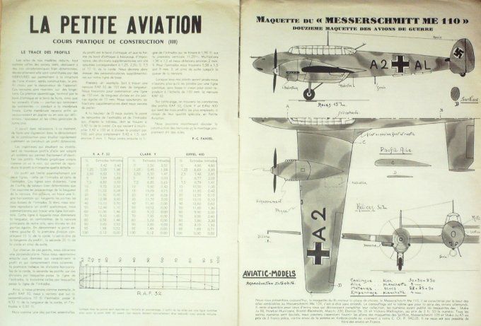 L'aviation illustrée 1941 # 89 Bruno Mussolini hydravion BV 138 Canard AW6B