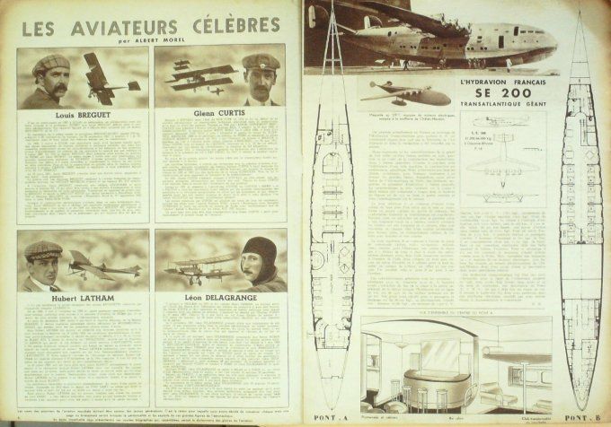 L'aviation illustrée 1943 #  1 Heinkel He 111 Pou du ciel hydravion SE 200