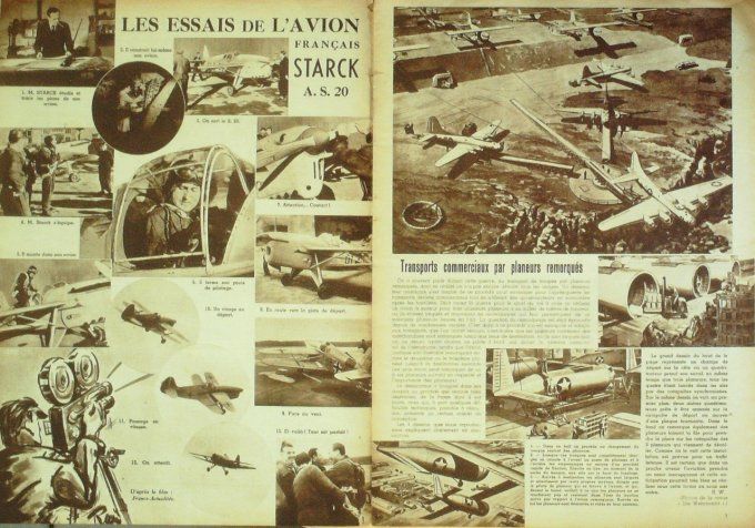 L'aviation illustrée 1943 # 10 caudron C4 Starck 20 Neseler Mitsucishi S-00 