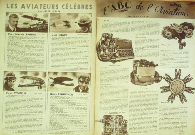 L'aviation illustrée 1943 # 10 caudron C4 Starck 20 Neseler Mitsucishi S-00 