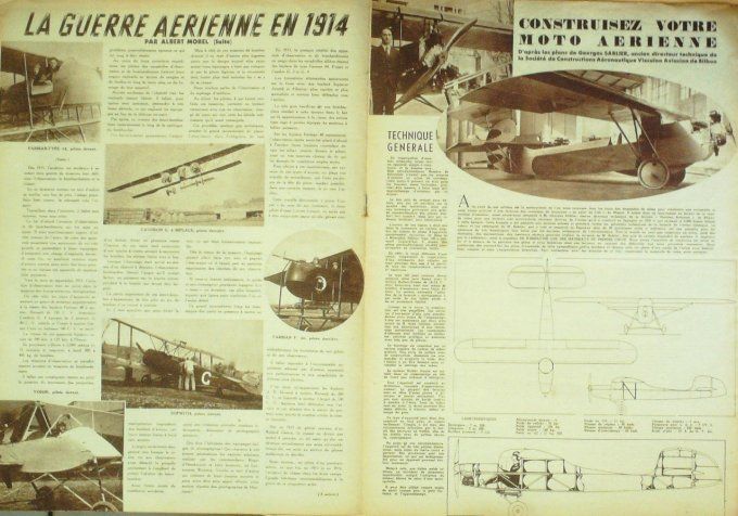L'aviation illustrée 1943 # 10 caudron C4 Starck 20 Neseler Mitsucishi S-00 