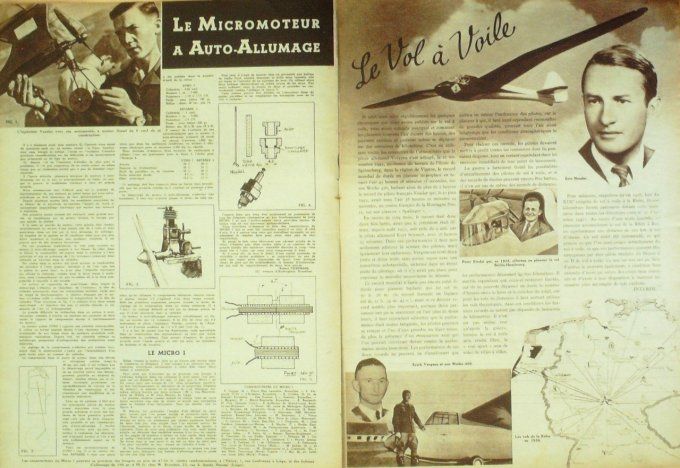 L'aviation illustrée 1943 # 10 caudron C4 Starck 20 Neseler Mitsucishi S-00 