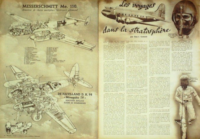 L'aviation illustrée 1944 # 1 Messerschmitt 323 & ME 110 Gotha G150
