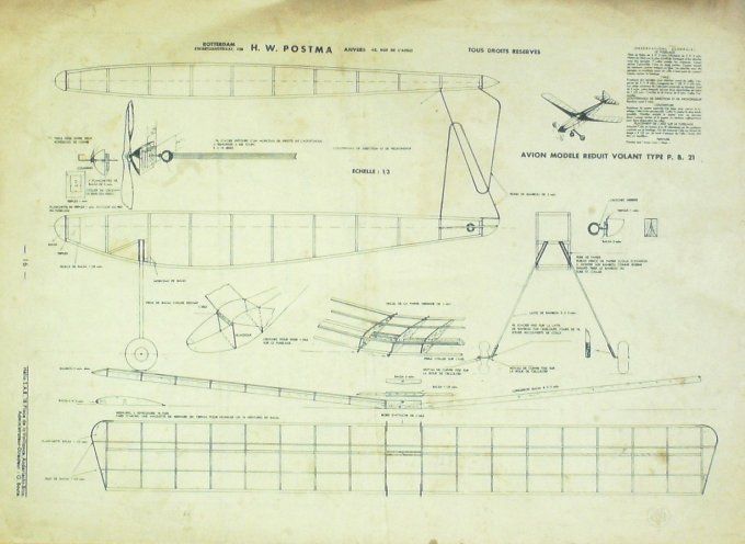 L'aviation belge 1936 # 148 Sotterdam HW Postma Heinkeil 111 volant type PB 21
