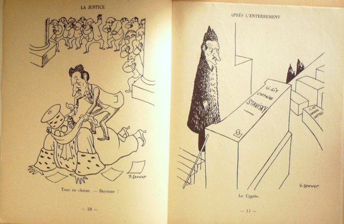 SENNEP Jean-Le MILIEU 90 caricatures (Editeur FLOURY) 1934