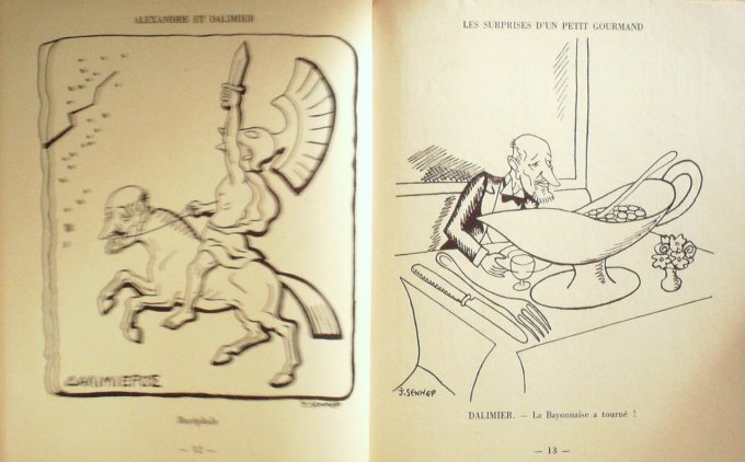 SENNEP Jean-Le MILIEU 90 caricatures (Editeur FLOURY) 1934