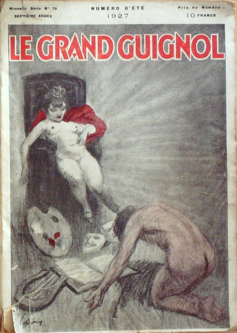 LE GRAND GUIGNOL-Dessins inédits ELSEN-1927 n°38