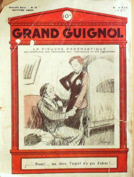 Elsen eau-forte Le grand Guignol inédits 1927 n°38