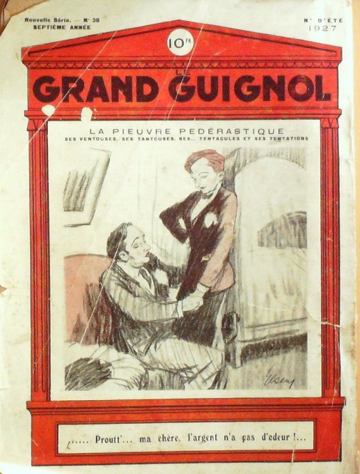 LE GRAND GUIGNOL-Dessins inédits ELSEN-1927 n°38