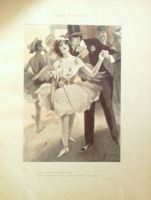 FEMMES de THEATRE-Illustration BAC Ferdinand (texte GUILBERT Yvette) 1896-INEDIT